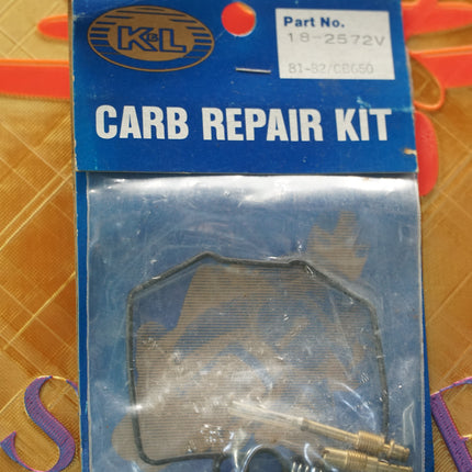 K&L 18-2572 Carburetor Repair Kit Honda CB650 1981-1982 18-2572V BRAT CAFE CARB