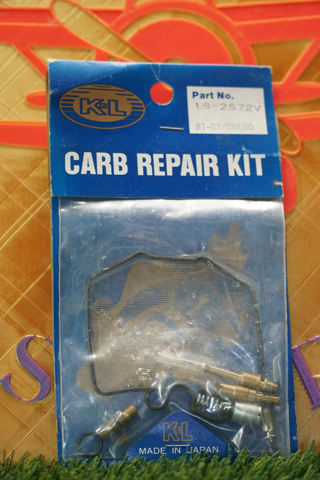 K&L 18-2572 Carburetor Repair Kit Honda CB650 1981-1982 18-2572V BRAT CAFE CARB
