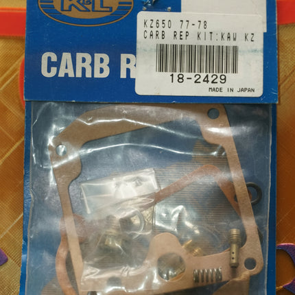 KAWASAKI KZ650 KZ650SR KZ650D1 KZ650D2 K&L CARBURETOR REBUILD KITS 1977 - 78 x 4