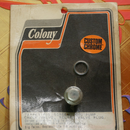 COLONY Relief Valve Tappet Check Plug Kit for Harley-Davidson 8703-2