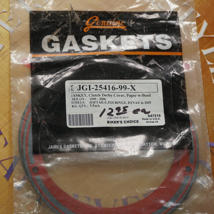 Lot of 4 James Gasket Derby Cover Gaskets JGI-25416-99-X NOS Harley