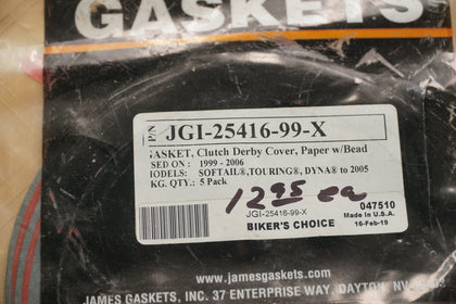 Lot of 4 James Gasket Derby Cover Gaskets JGI-25416-99-X NOS Harley photo 3
