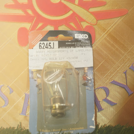 EIKO 6245J Headlamp Bulb 12V 45/45W A7028 Motorcycle Snowmobile