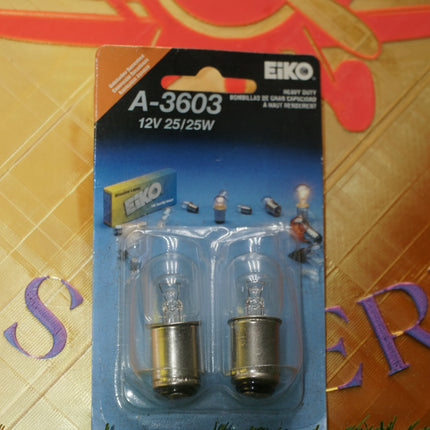 Eiko A3603 Bulb 12V 25/25W Heavy Duty Motorcycle Scooter 2-Pack
