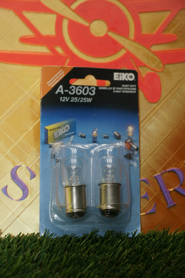 Eiko A3603 Bulb 12V 25/25W Heavy Duty Motorcycle Scooter 2-Pack