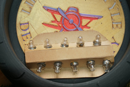 Vintage GE 222 Miniature Flashlight Bulbs Box of 10 | Lens Top 2.25V Screw Base photo 3