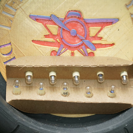 Vintage GE 7387 Miniature Indicator Lamps 28V 1W Bi-Pin Base [Box of 10]
