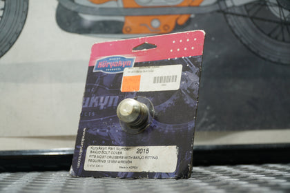Kuryakyn 2015 Chrome Banjo Bolt Cover – Universal Fit for Most Cruisers photo 2