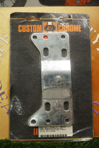 Chrome Transmission Mounting Plate for Harley Softail FXST FLST 1986-1999 photo 2