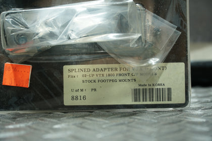 Kuryakyn 8816 Splined Adapter Mounts – Front – Honda VTX1800 C/F Models photo 3