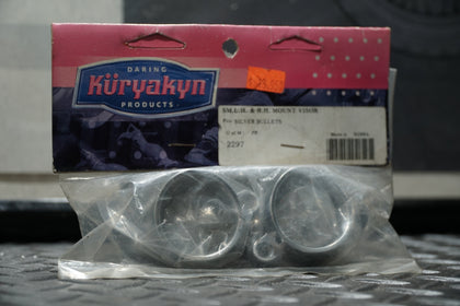 Kuryakyn 2297 Chrome Visors – Small Left & Right – Silver Bullet Lights photo 1
