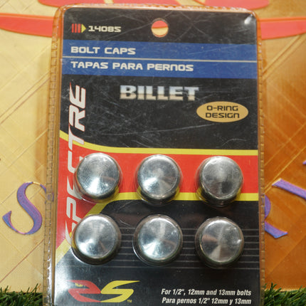 SPECTRE 14085 Chrome Show Car Dress Up Bolt Cap Covers 1/2 Inch 12mm, 13mm Bolts
