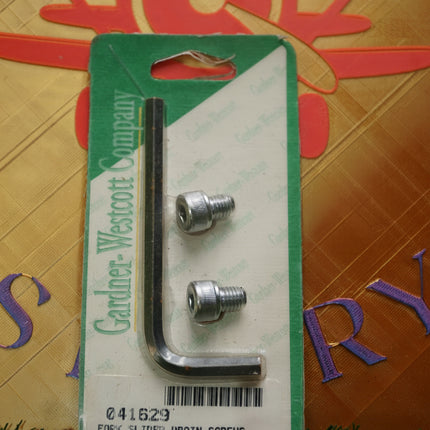 Gardner-Westcott C-74-45 Chrome Fork Drain Plugs Harley FLH FLT Softail