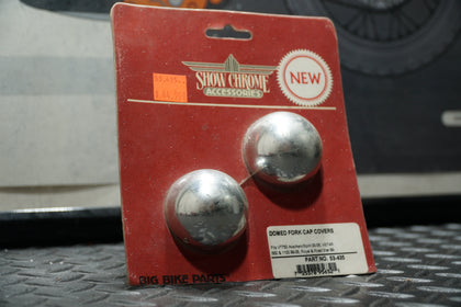 Show Chrome 53-435 Domed Fork Cap Covers – 28mm Chrome – Fits Honda VT750 Aero, Phantom, R/S, Spirit C2 Meancycles +2 photo 2