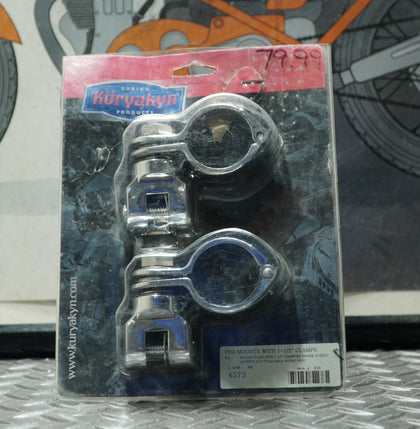 Kuryakyn 4573 Universal Peg Mounts with 1-1/2” Magnum Quick Clamps – Chrome photo 2