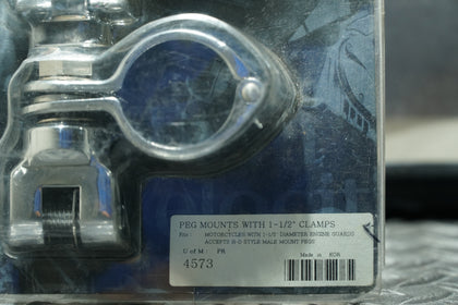 Kuryakyn 4573 Universal Peg Mounts with 1-1/2” Magnum Quick Clamps – Chrome photo 4