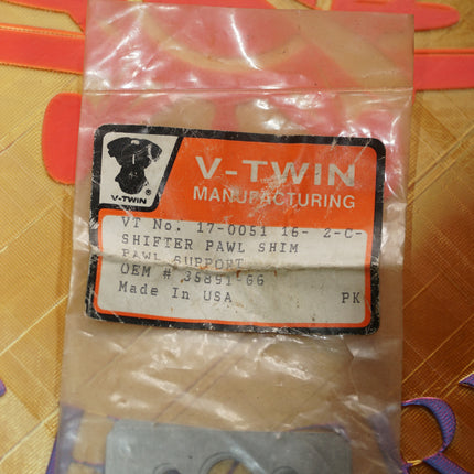 New Harley 1966-1984 XL Transmission Shifter Pawl Support Shim | V-Twin 17-0051