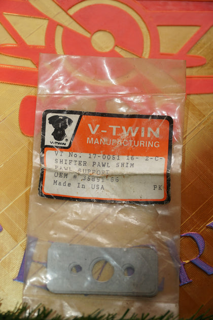 New Harley 1966-1984 XL Transmission Shifter Pawl Support Shim | V-Twin 17-0051 photo 2