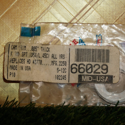 New Harley 1954-1985 Sportster K 45ci Cam Shim .005" | Mid-USA 2250 OEM 6770