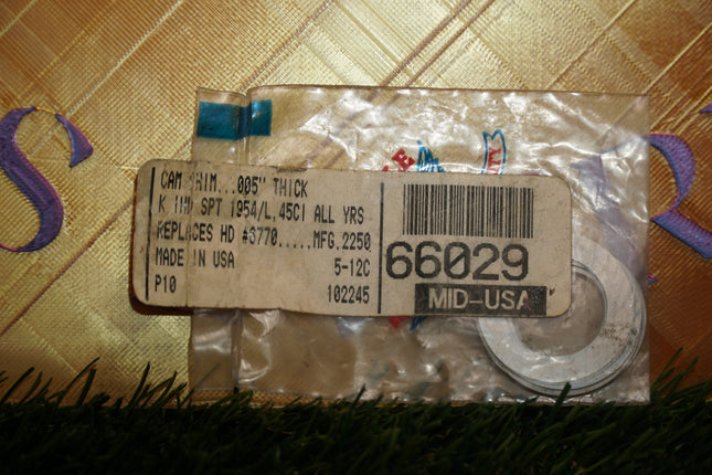 New Harley 1954-1985 Sportster K 45ci Cam Shim .005" | Mid-USA 2250 OEM 6770