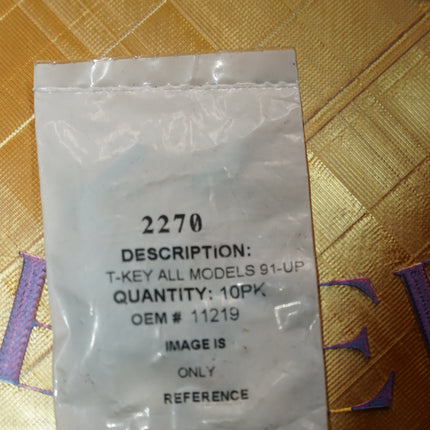 New Harley 1988-2021 Sportster Evo Big Twin Oil Pump Gear Key 10-Pack | BCM-2270