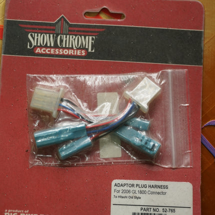 NOS Honda Goldwing GL1800 3-Pin Adapter Plug Harness 2006-Up | Show Chrome 52-765