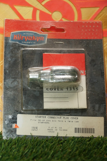 New Harley 1996-2006 Big Twin Chrome Starter Connector Plug Cover | Kuryakyn 1315 photo 1