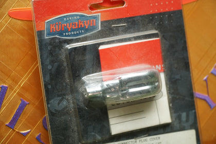 New Harley 1996-2006 Big Twin Chrome Starter Connector Plug Cover | Kuryakyn 1315 photo 3