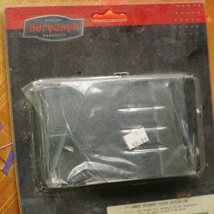 New Harley 1990-2006 FLT Chrome Inner Primary Cover Extension | Kuryakyn 8295