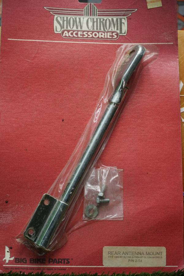 Honda Gold Wing GL1100 GL1200 Chrome Antenna Mount Bracket | Show Chrome 2-54 NOS