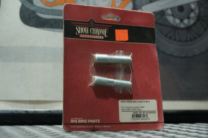 Show Chrome B7101255PZ8 Dual Riser Bolts M10 x M12 – Fits Kawasaki VN800, VN900, VN1500 Classic photo 2
