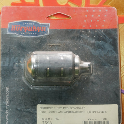 Harley-Davidson Chrome Trident ISO Shift Peg Vibration Dampening | Kuryakyn 7593