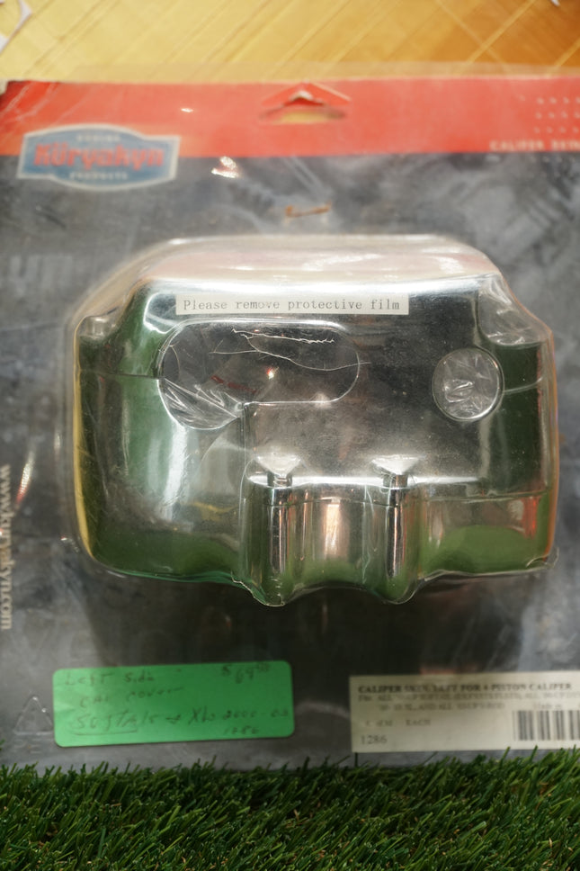 Harley 2000-05 Softail Dyna XL Chrome Left 4 Piston Caliper Skin | Kuryakyn 1286
