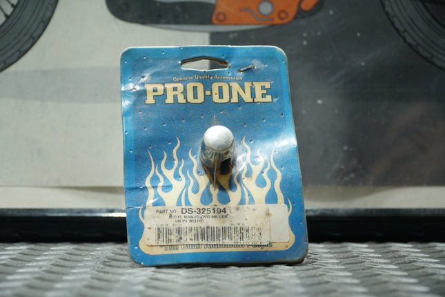 Pro-One DS-325194 Millennium Banjo Cover – Chrome Billet – Universal Fit for Handlebar or Brake Caliper Joints