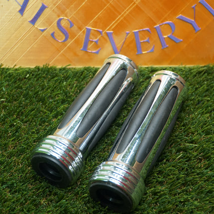 Used Show Chrome Comfort Hand Grips 1" Handlebars Harley Davidson Pre-2009