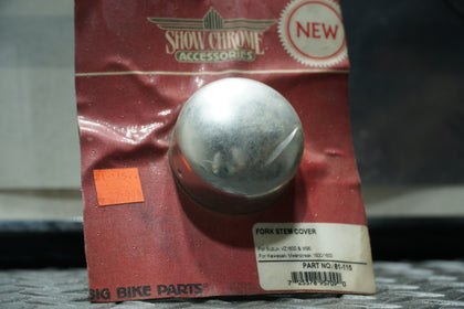 Show Chrome 81-115 Fork Stem Cover – Chrome – Fits Suzuki VZ1600/M95 & Kawasaki Mean Streak 1500/1600 photo 2