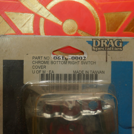 Drag Specialties Chrome Lower Right Switch Housing Cover Harley-Davidson
