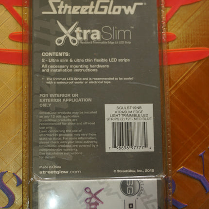 StreetGlow XtraSlim Flexible LED Strip Light Car Truck Universal Accent New