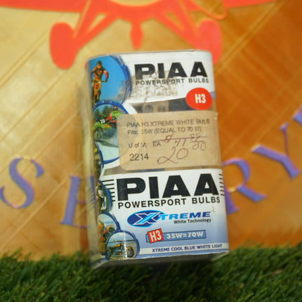 PIAA 2214 H3 Xtreme White Powersport Halogen Bulb 35W 70W Eq Motorcycle New