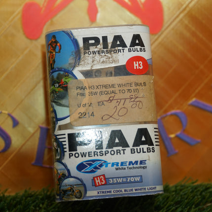 PIAA 2214 H3 Xtreme White Powersport Halogen Bulb 35W 70W Eq Motorcycle New