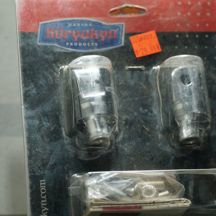 Kuryakyn 8802 Chrome Tapered Peg Adapters – Fits Honda, Suzuki, Triumph & Yamaha – Front or Rear Mounts