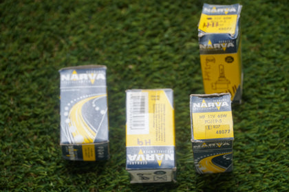 4-Pack Narva 48077 H9 12V 65W PGJ19-5 Halogen Bulbs Vintage Germany Lot photo 1
