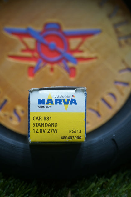 3-Pack Narva 480403000 Car 881 12.8V 27W PGJ13 Halogen Bulbs Germany Lot photo 3