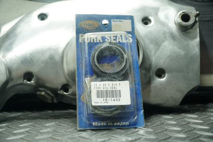 K&L 15-1433 Fork Seals 35x48x8/9.5mm – Fits Yamaha XJ550, XT250, SR400, Suzuki GN400, More photo 1