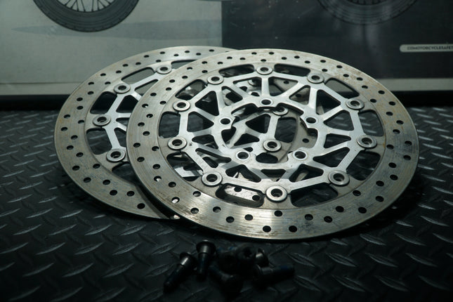 09-12 Triumph Daytona 675R 675 Front Brake Rotors Set OEM
