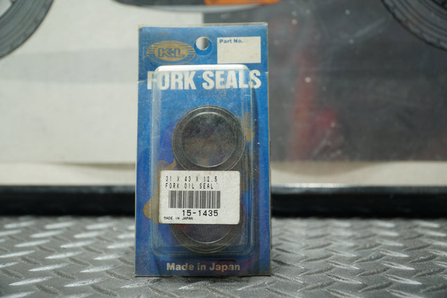 K&L Fork Seals 31mm x 43mm x 12.5mm CR125 XL125 KE125 KD125 DT125 TTR OM22