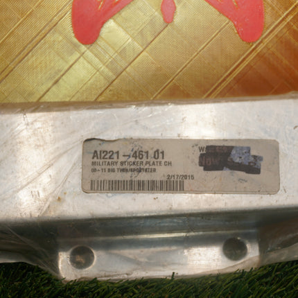 New NOS Cycle Visions AI221-461.01 Chrome Military Sticker Plate Harley 00-11