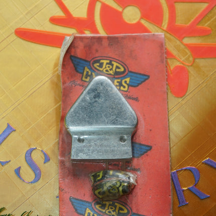 J&P Cycles Chrome Tombstone License Plate Bracket Harley Davidson NOS