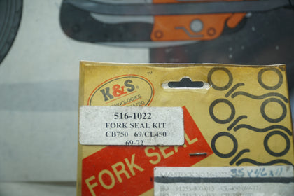 K&S 516-1022 Fork Seal Kit 35x46x11mm for Honda CB750 CB450 CL450 (69–72) photo 2