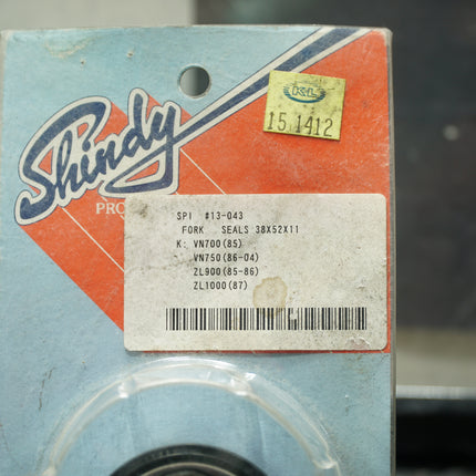 Shindy 13-043 Fork Seal 38x52x11mm for VN750 ZL900 ZL1000 Vulcan Eliminator
